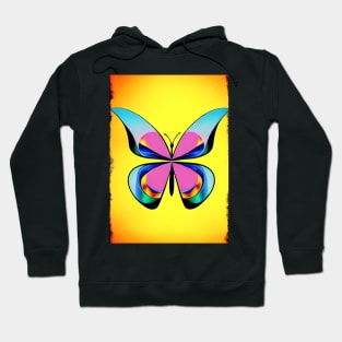 MULTICOLORED BUTTERFLY PAINTING Hoodie